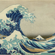 Imagen para el artículo titulado Científicos recrean en laboratorio una monstruosa ola de 25 metros. El resultado es un grabado japonés de 1830